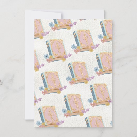 1st Chapter storybook verjaardagsfeestje Kaart (Achterkant)