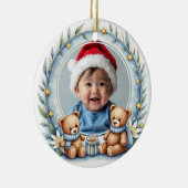 1st Christmas 2 sided, Bear Hugs & Baubles Keramisch Ornament (Rechts)