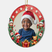 1st Christmas 2 sided,  Keramisch Ornament (Links)