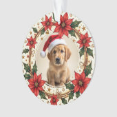 1st Christmas 2-sided Santa Paws Forever Ornament (voorkant)