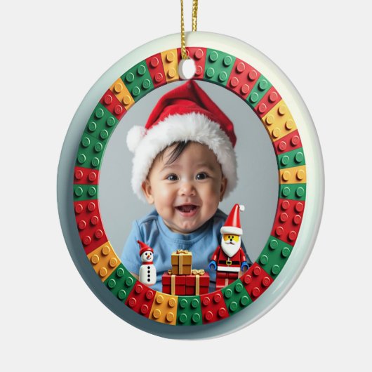 1st Christmas 2 sided, Santa’s Sweetheart Keramisch Ornament (Links)