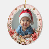 1st Christmas 2 sided, Toy Box Treasures Keramisch Ornament (Links)