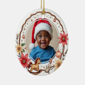 1st Christmas 2 sided, Toy Box Treasures Keramisch Ornament (Rechts)