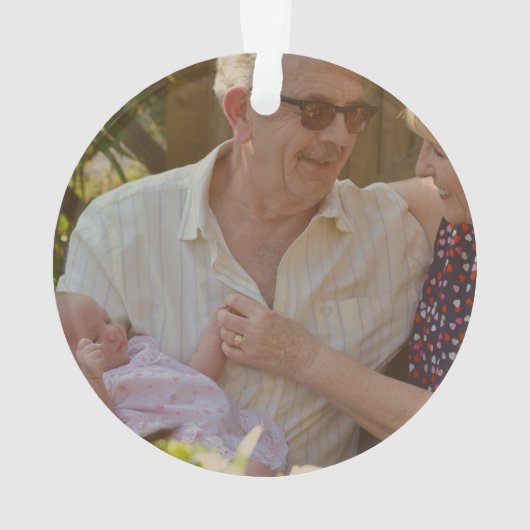 1st Christmas Grandma & Grandpa - Baby Booties Ornament (achterkant)