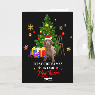 1st Christmas In Our New Home Xmas Gift For Weimar Kaart