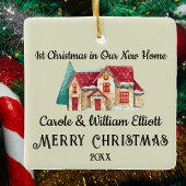 1st Christmas New Home Housewarming Passen getrouw Keramisch Ornament