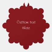 1st Christmas Red Ornament Kaart (Achterkant)