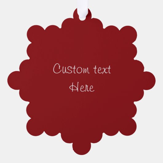 1st Christmas Red Ornament Kaart (Achterkant)