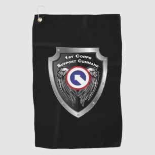 1st Corps Support Command Custom Shield Golfhanddoek