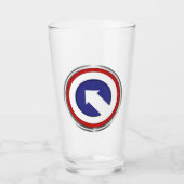 1st Corps Support Command Framed Patch Glas (Voorkant)