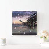 1st Dawn Cacao Pier Wandklok (Huis)