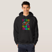1st Day Of Fourth Grade Cute Back To School First  Hoodie (Voorkant volledig)