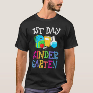 1st Day Of Kindergarten Back To School First Kids  T-shirt