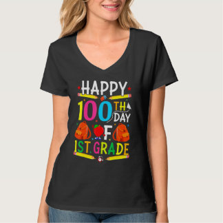 1st Grade 100th Day of School Shirt 100 Days of Sc