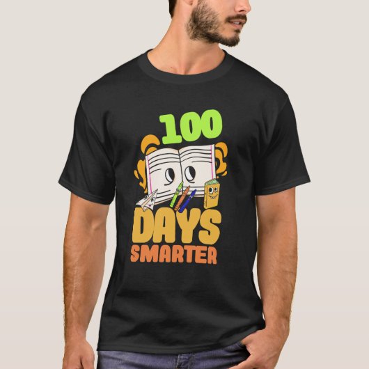 1st Grade Child 100 days smarter pupil T-shirt (Voorkant)