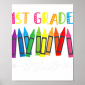 1st Grade Crew 1st Grade Teacher Poster (Voorkant)
