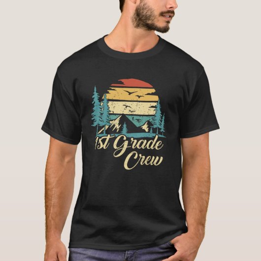 1st Grade Crew back to school after camping trip l T-shirt (Voorkant)
