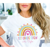 1st Grade Crew Teacher Terug naar School Custom T-shirt