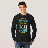 1st Grade First Day Back To School First Grade Stu T-shirt (Voorkant volledig)