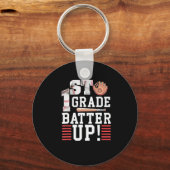 1st Grade First Day of School 1st Grade Batter Up Sleutelhanger (Voorkant)