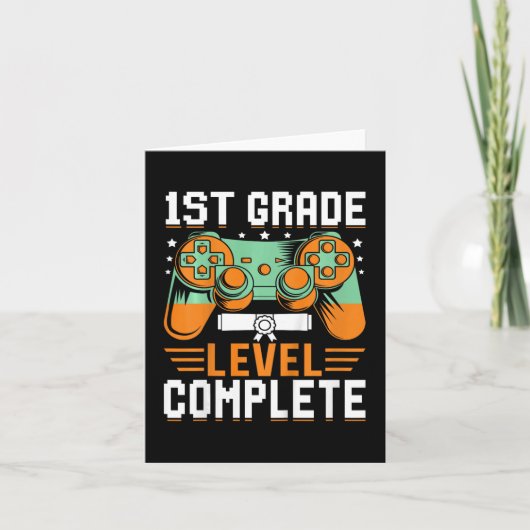 1st Grade Level Compleet Afstuderen Videogame Con Kaart (Voorkant)