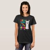 1st Grade No Prob Llama Teacher Back To School Gir T-shirt (Voorkant volledig)