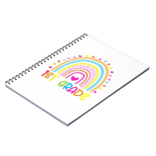 1St Grade Rainbow waar het avontuur begint Notitieboek (Linkerzijde)