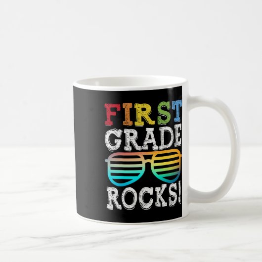 1st Grade Rocks First Squad Back To School T Koffiemok (Rechts)