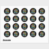 1st Grade Rocks First Squad Back To School T Ronde Sticker (Vel)