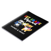 1st Grade Squad Quarantine Panda Kat Funny Mask Notitieboek (Linkerzijde)
