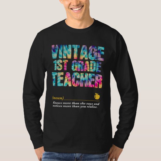 1st Grade Teacher Appreciation Week Back to School T-shirt (Voorkant)
