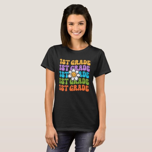 1st Grade Teacher Back To School First Day Appreci T-shirt (Voorkant volledig)