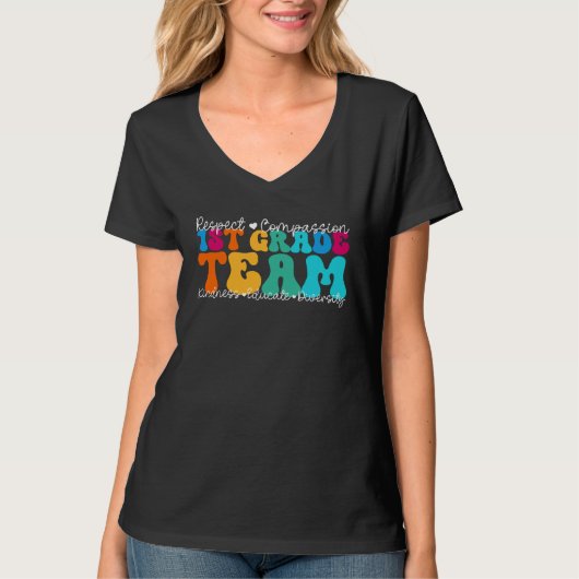 1st Grade Team Appreciation Week Back to School T-shirt (Voorkant)