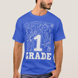 1st Grade Typography Team 1st Grade Back To School T-shirt