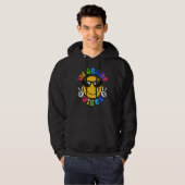 1st Grade Vibes Happy Face Smile Gift Back To Scho Hoodie (Voorkant volledig)