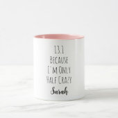 1st Half Marathon Funny Marathoner Runner Running Mok (Midden)