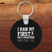 1st Half Marathon Runner Funny Running First  Sleutelhanger (Voorkant)