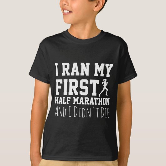 1st Half Marathon Runner Funny Running First T-shirt (Voorkant)