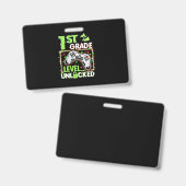 1St het Niveau van de Graad Onvergrendeld Badge (Voor- en achterkant)