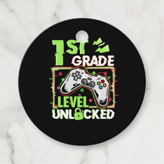 1St het Niveau van de Graad Onvergrendeld Bedankjes Labels (Voorkant)