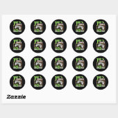 1St het Niveau van de Graad Onvergrendeld Ronde Sticker (Vel)