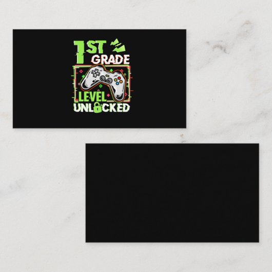 1St het Niveau van de Graad Onvergrendeld Visitekaartje (Voorkant / Achterkant)