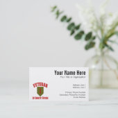 1st ID Vet - College Stijl Visitekaartje (Staand voorkant)