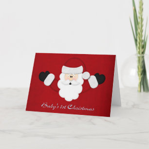 1st Kerstmis van Babys Feestdagen Kaart