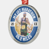 1st Marathon Runner First Running Marathoner 26 2 Metalen Ornament (Links)