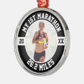 1st Marathon Runner First Running Marathoner 26 2 Metalen Ornament (Links)