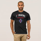 1st Marine Division - Amerikaanse militaire T-shirt (Voorkant volledig)