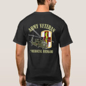 1st Med Bde Vet - UH60 Medivac T-shirt (Achterkant)
