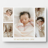 1st Mother's Day Photo collage Keepsake Fotoplaat (Voorkant)