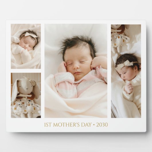 1st Mother's Day Photo collage Keepsake Fotoplaat (Voorkant)